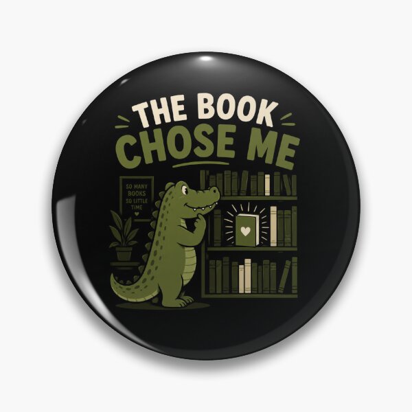 Item preview, Alligator Reading The Book Chose Me Cute Book Lover Design designed and sold by AMICO77.