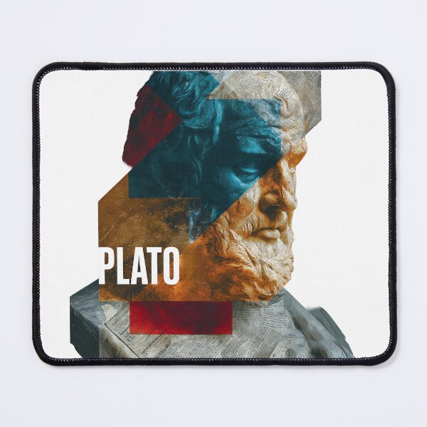 Item preview, Plato – Ancient Philosophy Collage Art Print | Greek Philosopher Republic Poster designed and sold by OzzFrequency.