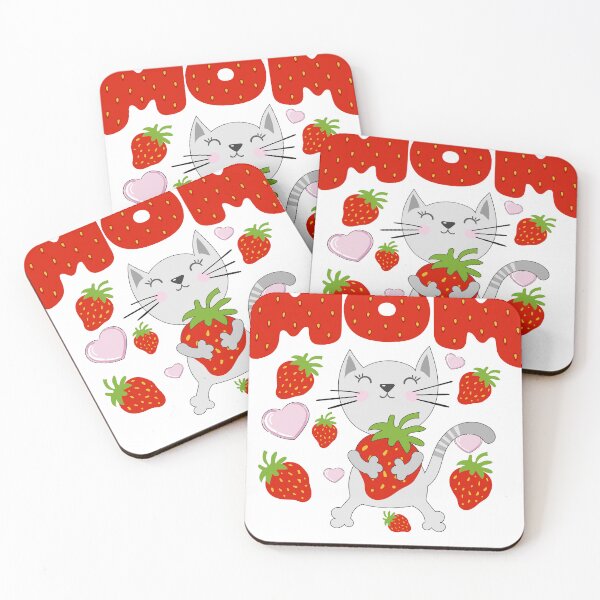 Item preview, Cute Strawberry Cat Mom designed and sold by moch-vectors.