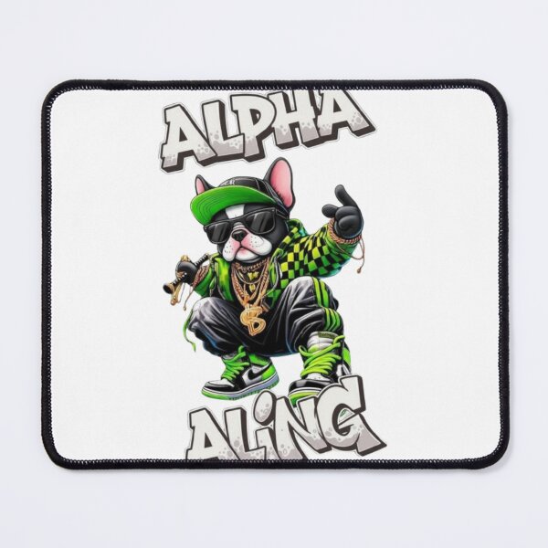Item preview, Alpha A1ing – Cool French Bulldog Streetwear Rap Style designed and sold by PixelStyle Studio.