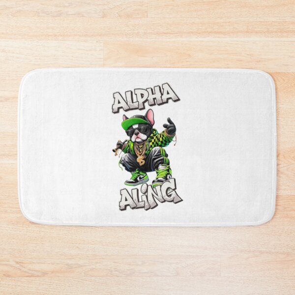 Item preview, Alpha A1ing – Cool French Bulldog Streetwear Rap Style designed and sold by PixelStyle Studio.