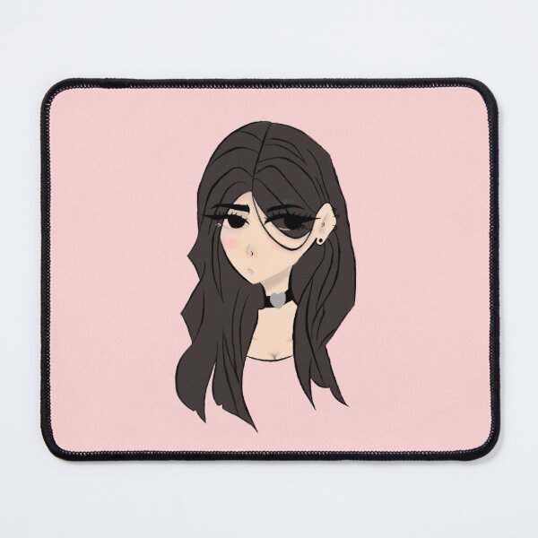 Item preview, Cute Goth Anime Girl | Dark Aesthetic E-Girl Illustration Sticker designed and sold by Marianarcezar.