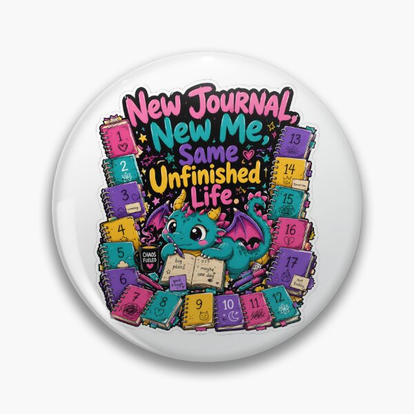 Item preview, New Journal Same Unfinished Life Dragon designed and sold by KXDigitalStudio.