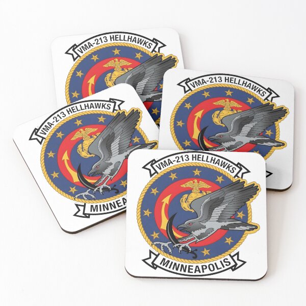 Item preview, USMC VMA-213 "Hellhawks" Minneapolis Reserve Emblem designed and sold by CharlieDesings.