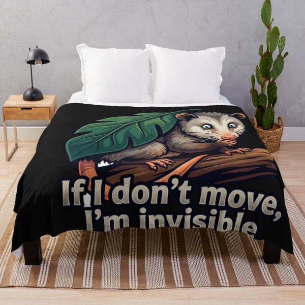 Item preview, Shy Marsupial Playing Still Witty Quote designed and sold by Tsugraf Designs.