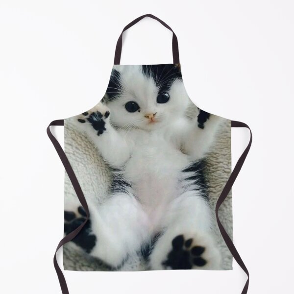 Item preview, Adorable Black & White Kitten with Tiny Paw Pads | Cute Kawaii Cat Illustration designed and sold by Jesus-istheway.