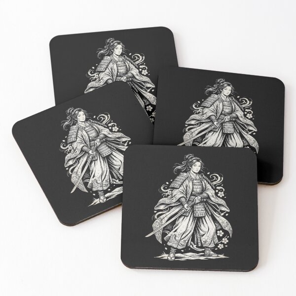 Item preview, Vintage Female Samurai Warrior -  Japanese Warrior Woman - Samurai Girl designed and sold by SOUFIANE1991.