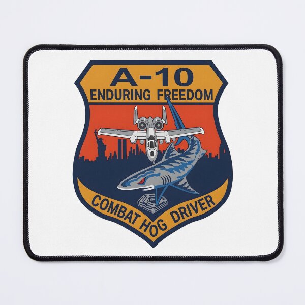 Item preview, USAF A-10 Enduring Freedom "Combat Hog Driver" Patch designed and sold by CharlieDesings.