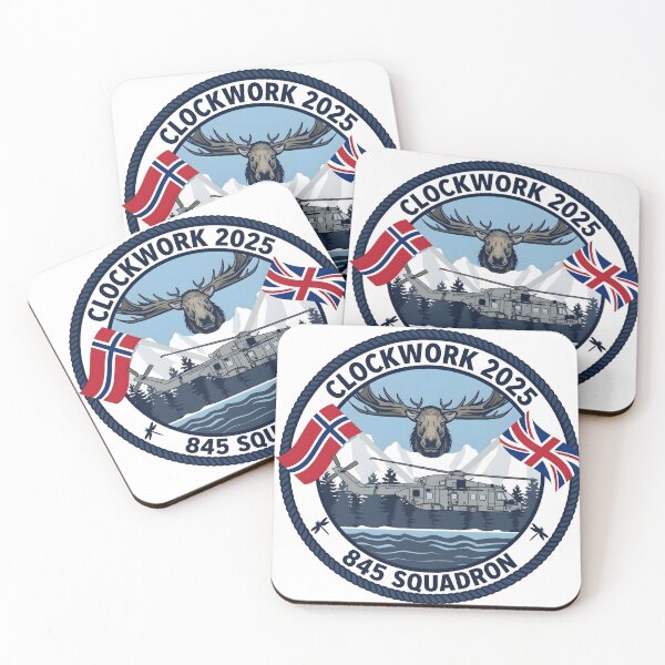 Item preview, UK Royal Navy 845 Squadron Exercise Clockwork 2025 Patch designed and sold by CharlieDesings.