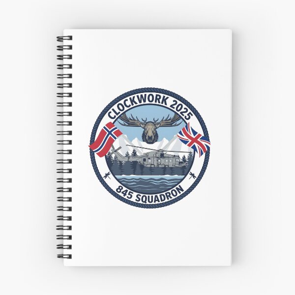 Item preview, UK Royal Navy 845 Squadron Exercise Clockwork 2025 Patch designed and sold by CharlieDesings.