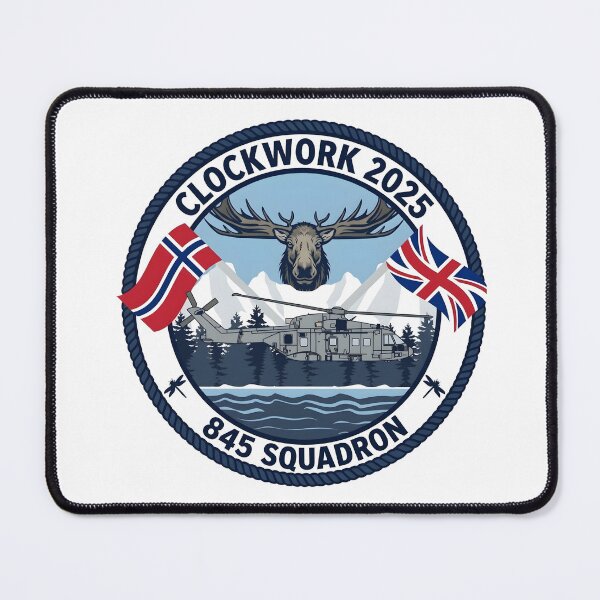 Item preview, UK Royal Navy 845 Squadron Exercise Clockwork 2025 Patch designed and sold by CharlieDesings.