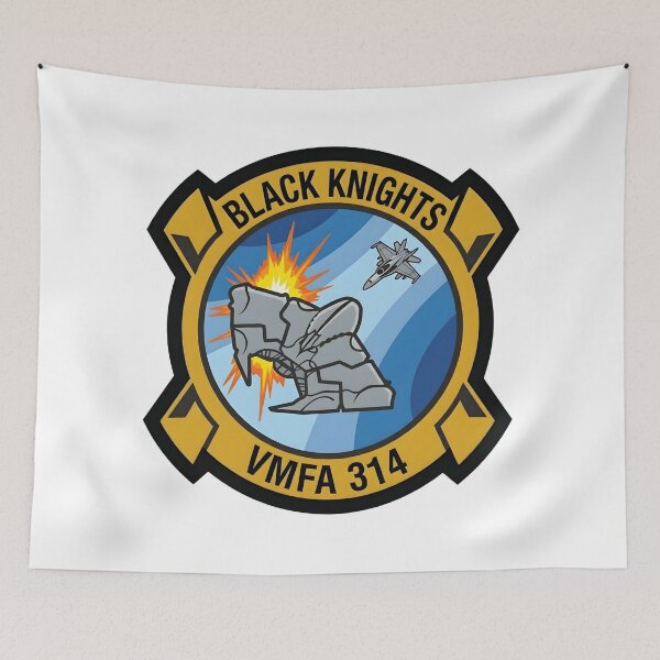 Item preview, USMC VMFA-314 "Black Knights" Alien Invasion Cruise Patch designed and sold by CharlieDesings.