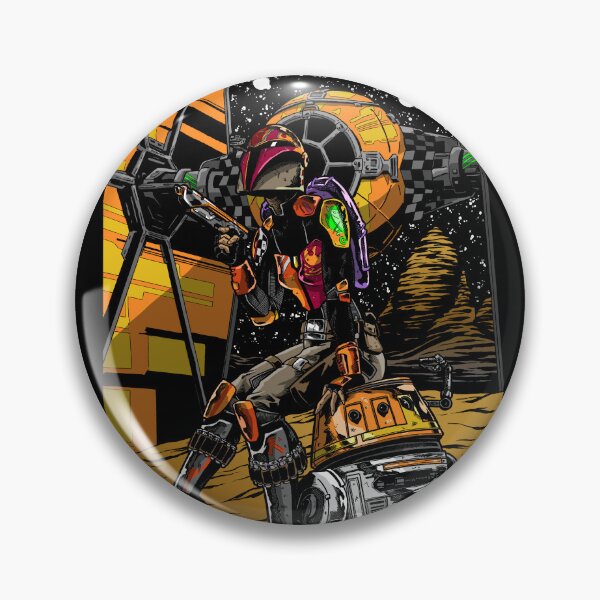 Item preview, rebels sabine and chopper tie wren droid fighter star designed and sold by JonathanGrimm.