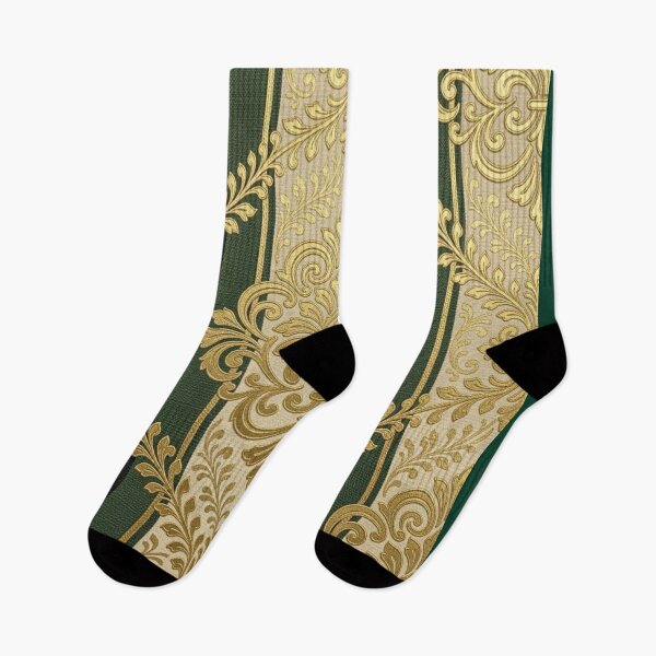 Item preview, Oat, Teal, and Black Striped Gold Damask designed and sold by DesignsByPrnces.
