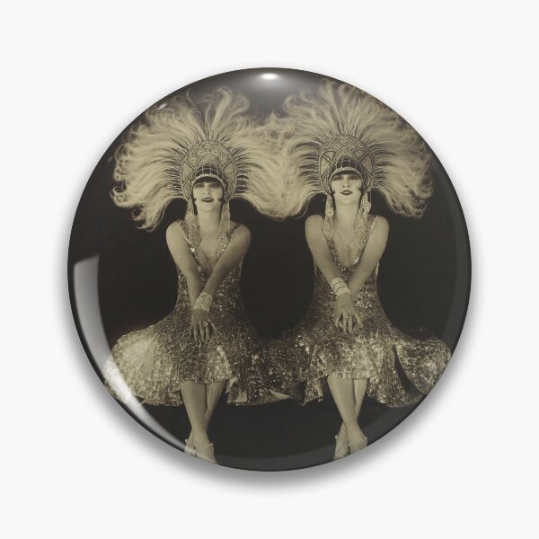 Item preview, Dolly Sisters Vintage Reproduction Postcard Restored Vaudeville Theater Twins designed and sold by markomundo.