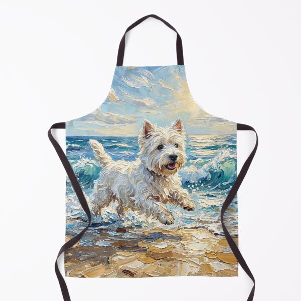 Item preview, Beach Days - Frolicking Westie designed and sold by AjaTrier.