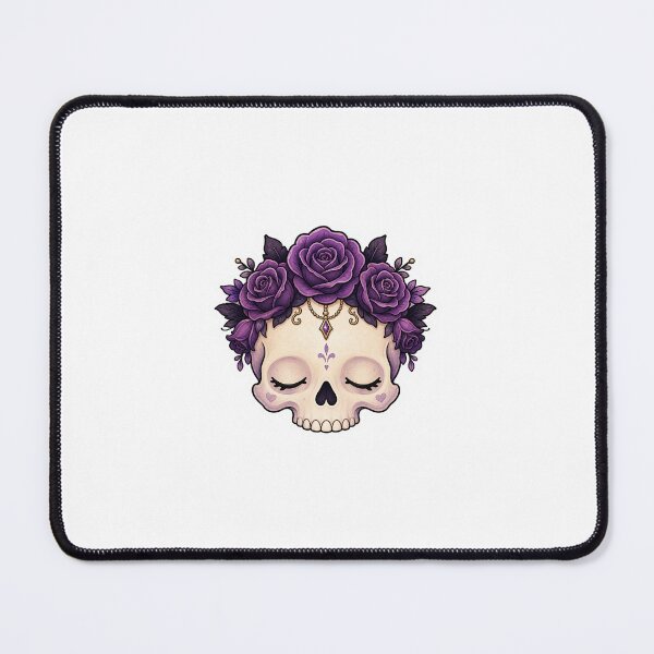 Item preview, Sleepy Skull With Gothic Roses designed and sold by The-Art-of-D.