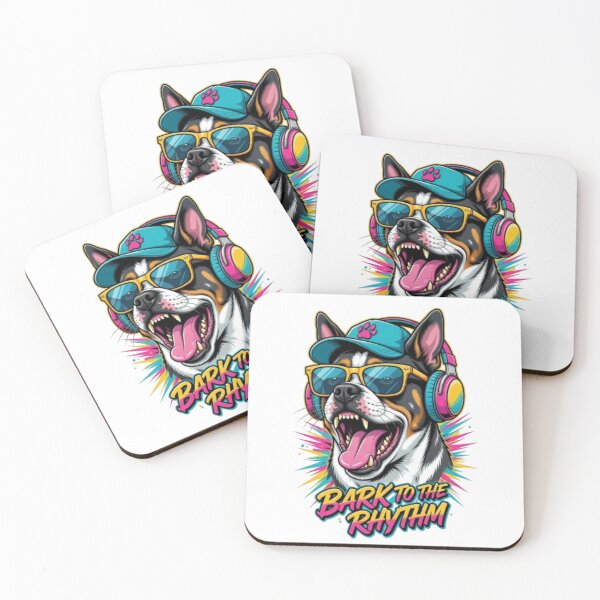 Item preview, Bark to the Rhythm – DJ Dog with Headphones & Sunglasses designed and sold by PixelStyle Studio.