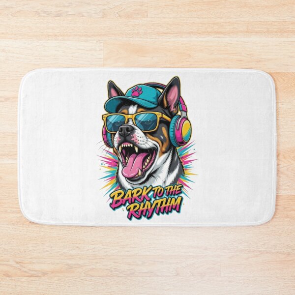 Item preview, Bark to the Rhythm – DJ Dog with Headphones & Sunglasses designed and sold by PixelStyle Studio.