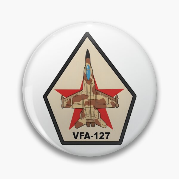 Item preview, US Navy VFA-127 "Cylons" Aggressor Squadron Insignia designed and sold by CharlieDesings.