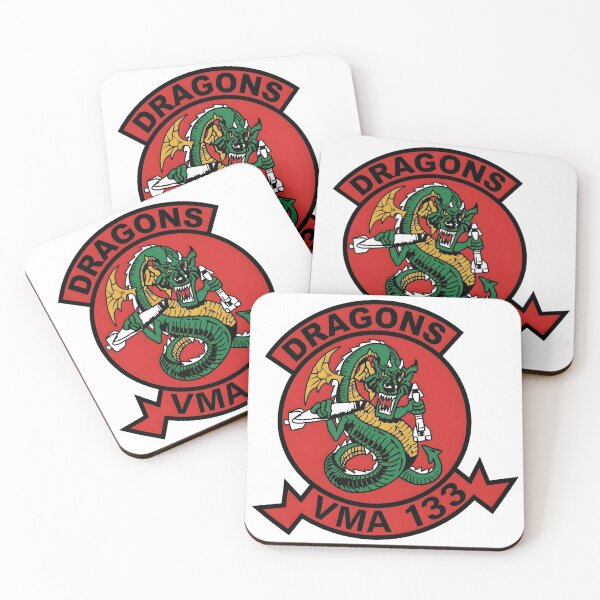 Item preview, US Marine Corps VMA-133 "Dragons" Attack Squadron Insignia designed and sold by CharlieDesings.