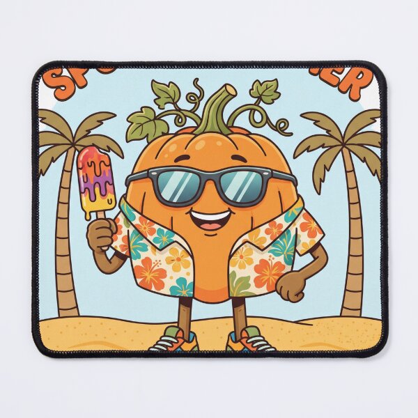 Item preview, Spooky Summer Pumpkin Beach Vacation Art designed and sold by Retro Rascals Co..