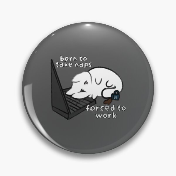 Item preview, Born to take naps forced to work cat designed and sold by Rinnnce Designs.