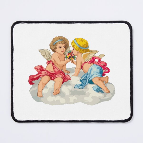 Item preview, Two Cherubs on a Cloud with Flowers designed and sold by interdesigner.