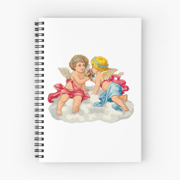 Item preview, Two Cherubs on a Cloud with Flowers designed and sold by interdesigner.