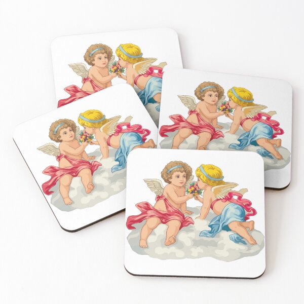 Item preview, Two Cherubs on a Cloud with Flowers designed and sold by interdesigner.