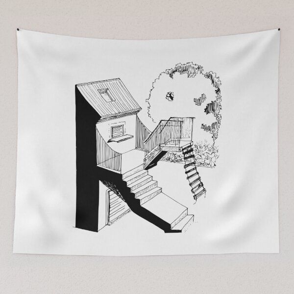 Item preview, The Architectural Blunder: Surreal Urban Sketch designed and sold by BarnBurns.