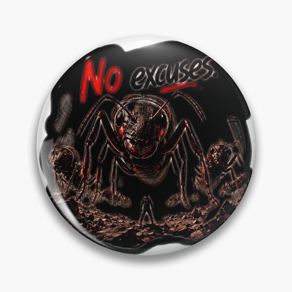 Item preview, black No excuses designed and sold by edrawin.art.