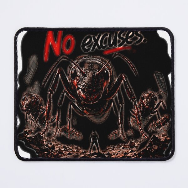 Item preview, black No excuses designed and sold by edrawin.art.