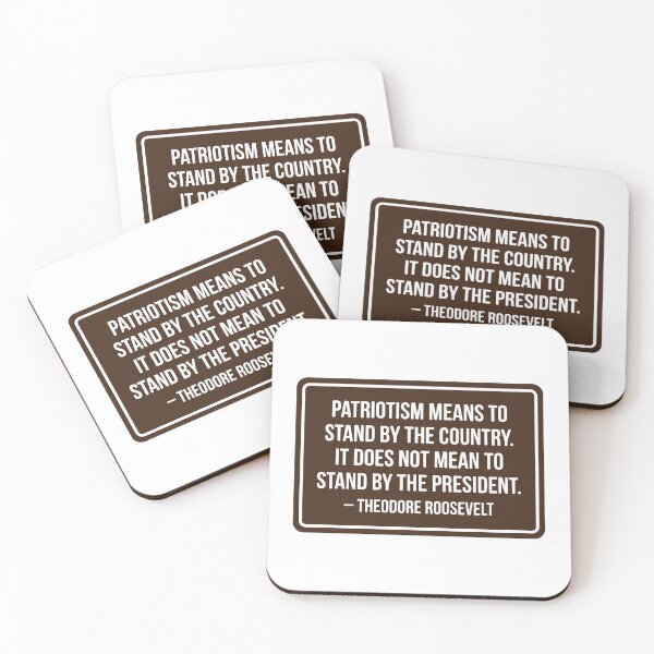 Item preview, Theodore Roosevelt Patriotism Quote designed and sold by raedattia.