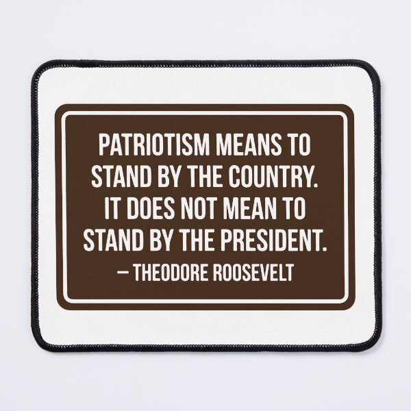 Item preview, Theodore Roosevelt Patriotism Quote designed and sold by raedattia.