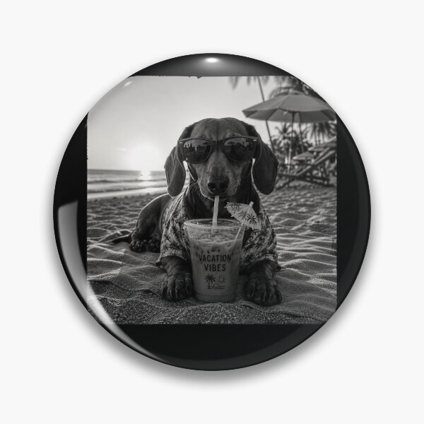 Item preview, funny Dachshund Drinking Iced Milk Coffee Dog Lover designed and sold by Kladhadredo.