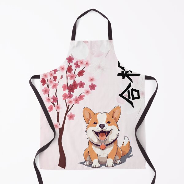 Item preview, Cute Shiba Inu with cherry blossom dog art designed and sold by Krishnacre8.