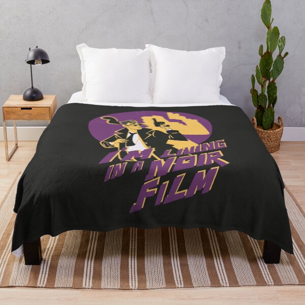 Item preview, I’m Living in a Noir Film Vintage Detective Illustration designed and sold by beboplab.