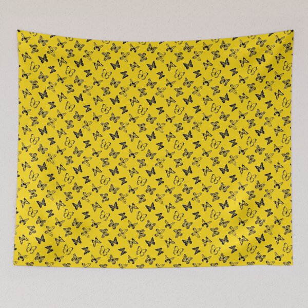 Item preview, Butterfly Pattern Design - Yellow and Black  designed and sold by PatternTitan.