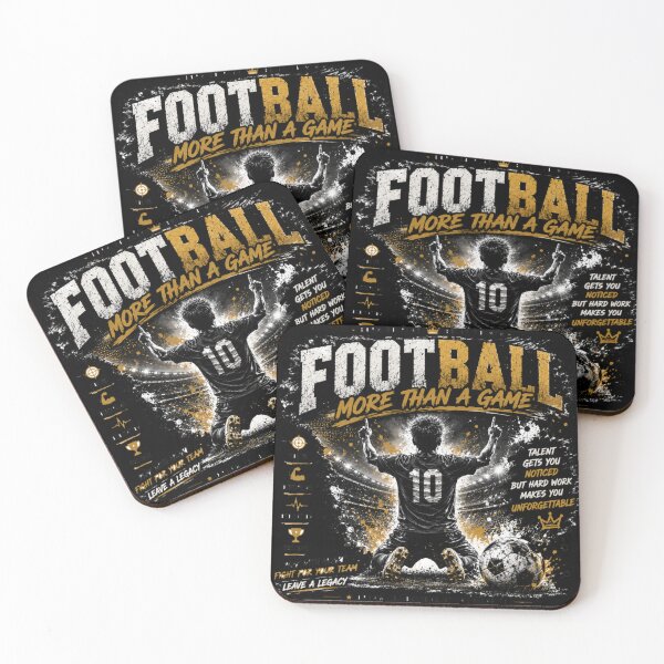 Item preview, Football More Than a Game Motivational Player Poster designed and sold by LegendCourt.