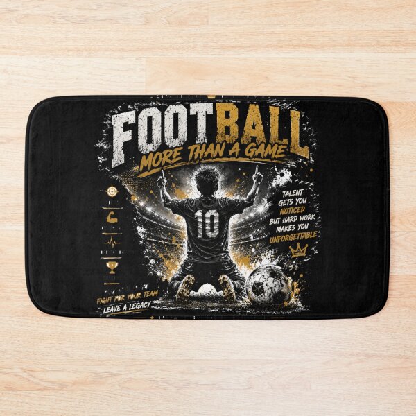 Item preview, Football More Than a Game Motivational Player Poster designed and sold by LegendCourt.