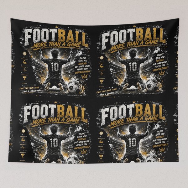 Item preview, Football More Than a Game Motivational Player Poster designed and sold by LegendCourt.