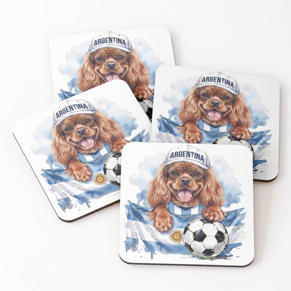 Item preview, Cavalier King Charles spaniel ruby World Cup Argentina Suppawter designed and sold by The Suppawters.