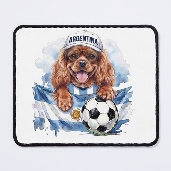 Item preview, Cavalier King Charles spaniel ruby World Cup Argentina Suppawter designed and sold by The Suppawters.