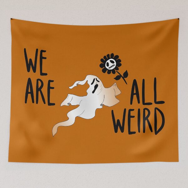 Item preview, funny ghost with spooky flower - we are all weird designed and sold by kobyakov.