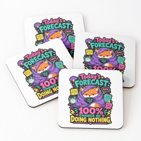 Item preview, Today’s Forecast Doing Nothing Fox designed and sold by KXDigitalStudio.