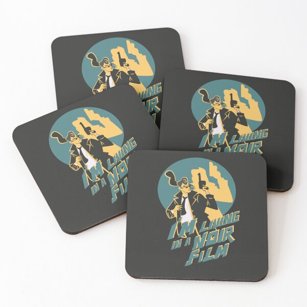 Item preview, I’m Living in a Noir Film Vintage Detective Illustration designed and sold by beboplab.