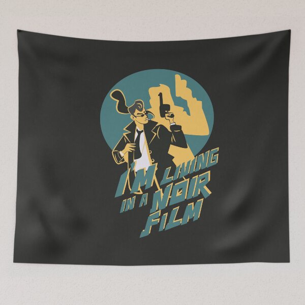 Item preview, I’m Living in a Noir Film Vintage Detective Illustration designed and sold by beboplab.