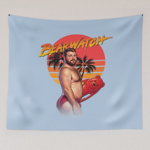 Item preview, Bearwatch Lifeguard Bear Pride Design designed and sold by RahniNM.