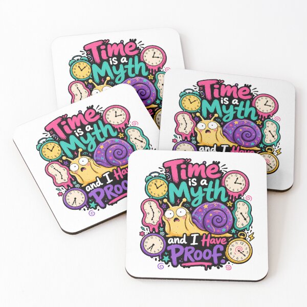 Item preview, Time Is A Myth Snail Funny Design designed and sold by KXDigitalStudio.